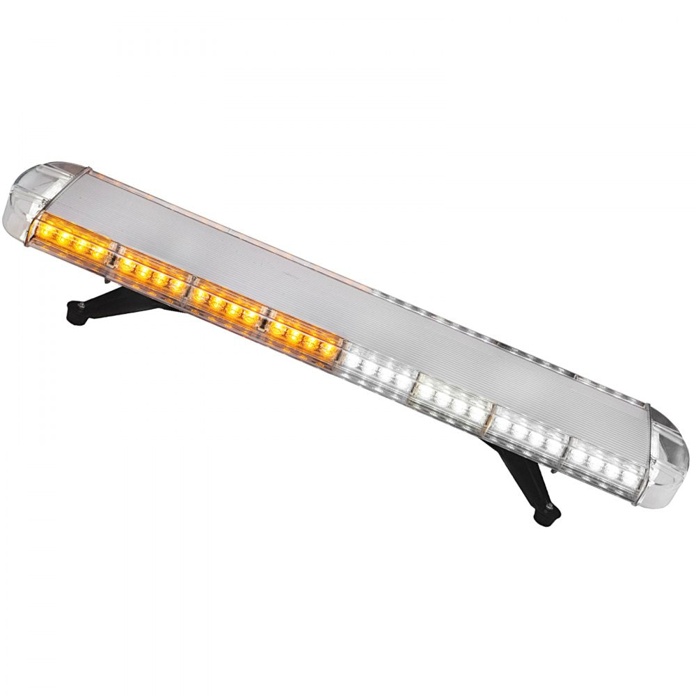 AMITOOLS80W Strobe Light Bar Amber White Emergency Beacon Warn Tow Truck Response