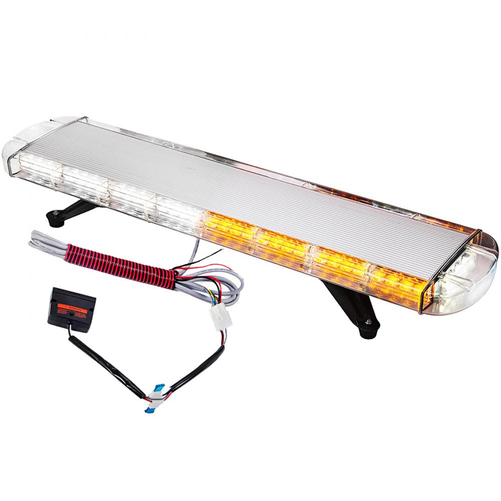 AMITOOLS80W Strobe Light Bar Amber White Emergency Beacon Warn Tow Truck Response