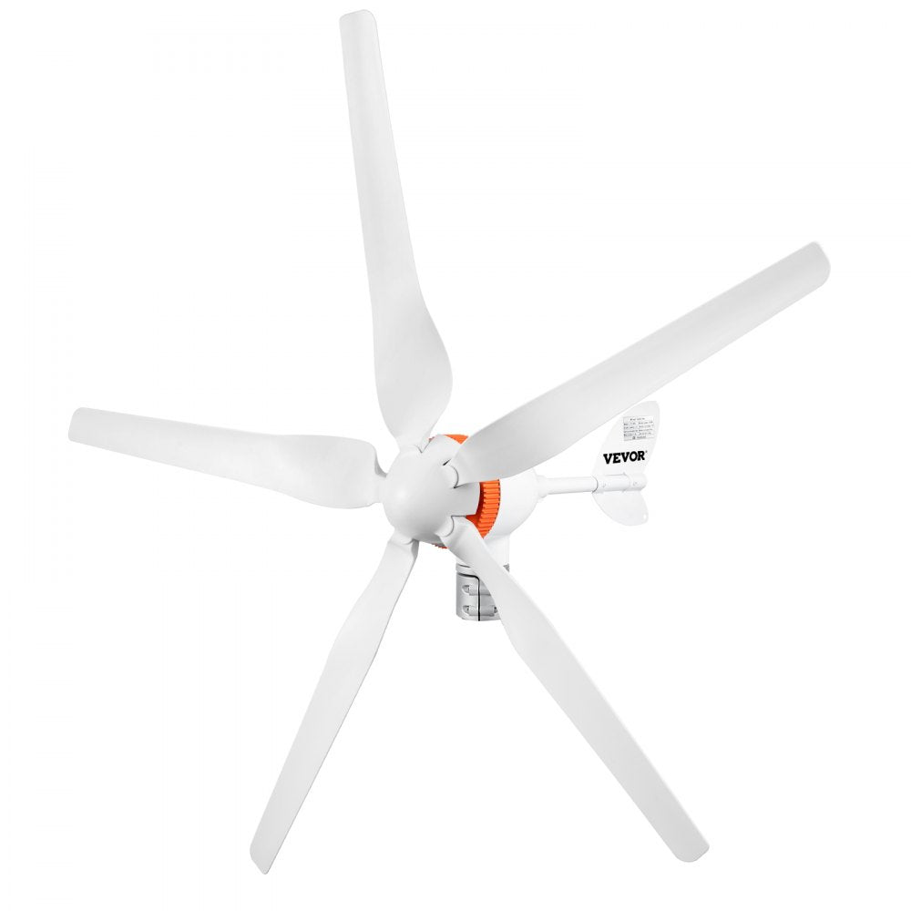 AMITOOLS Wind Turbine Generator, 12V/AC Wind Turbine Kit, 500W Wind Power Generator with MPPT Controller 5 Blades Auto Adjust Windward Direction Suitable for Terrace, Marine, Motor Home, Chalet, Boat