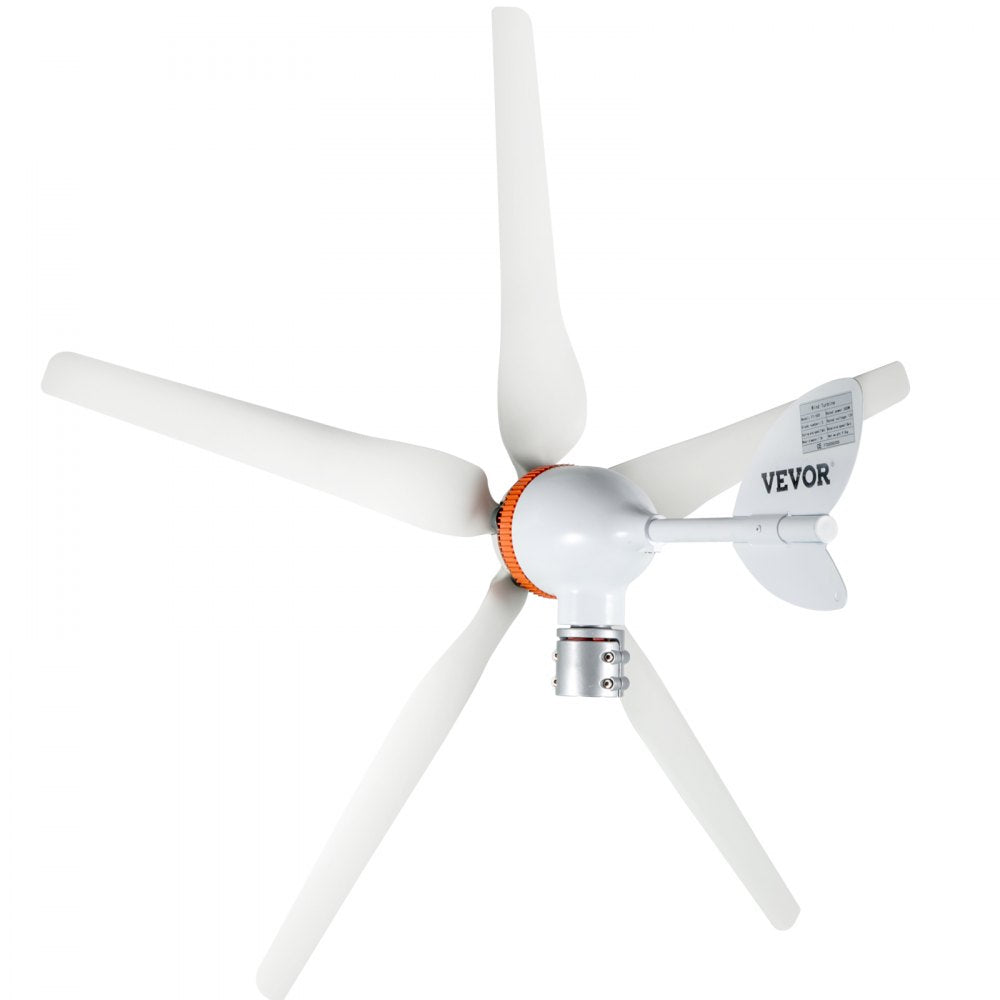 AMITOOLS Wind Turbine Generator, 12V/AC Wind Turbine Kit, 500W Wind Power Generator with MPPT Controller 5 Blades Auto Adjust Windward Direction Suitable for Terrace, Marine, Motor Home, Chalet, Boat