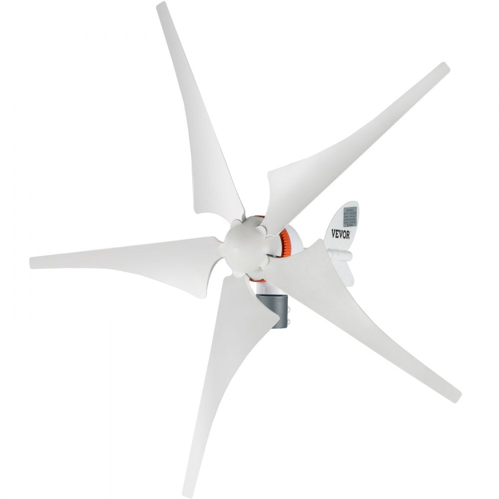 AMITOOLS Wind Turbine Generator, 12V/AC Wind Turbine Kit, 400W Wind Power Generator with MPPT Controller 5 Blades Auto Adjust Windward Direction Suitable for Terrace, Marine, Motor Home, Chalet, Boat