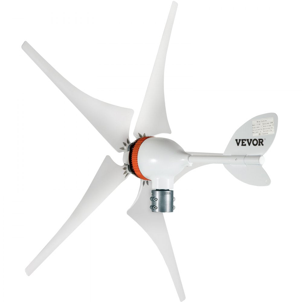 AMITOOLS Wind Turbine Generator, 12V/AC Wind Turbine Kit, 400W Wind Power Generator with MPPT Controller 5 Blades Auto Adjust Windward Direction Suitable for Terrace, Marine, Motor Home, Chalet, Boat