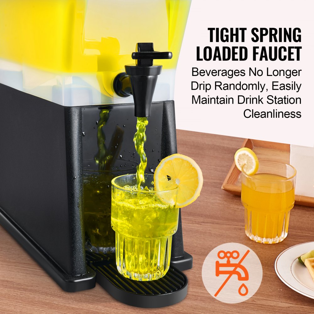 AMITOOLS Beverage Dispenser, 3 Gallon Drink Dispenser for Parties, Plastic Juice Dispenser with Stand Spigot Lid, Iced Tea Lemonade Juice Water Dispenser, for Restaurants, Hotels, Parties