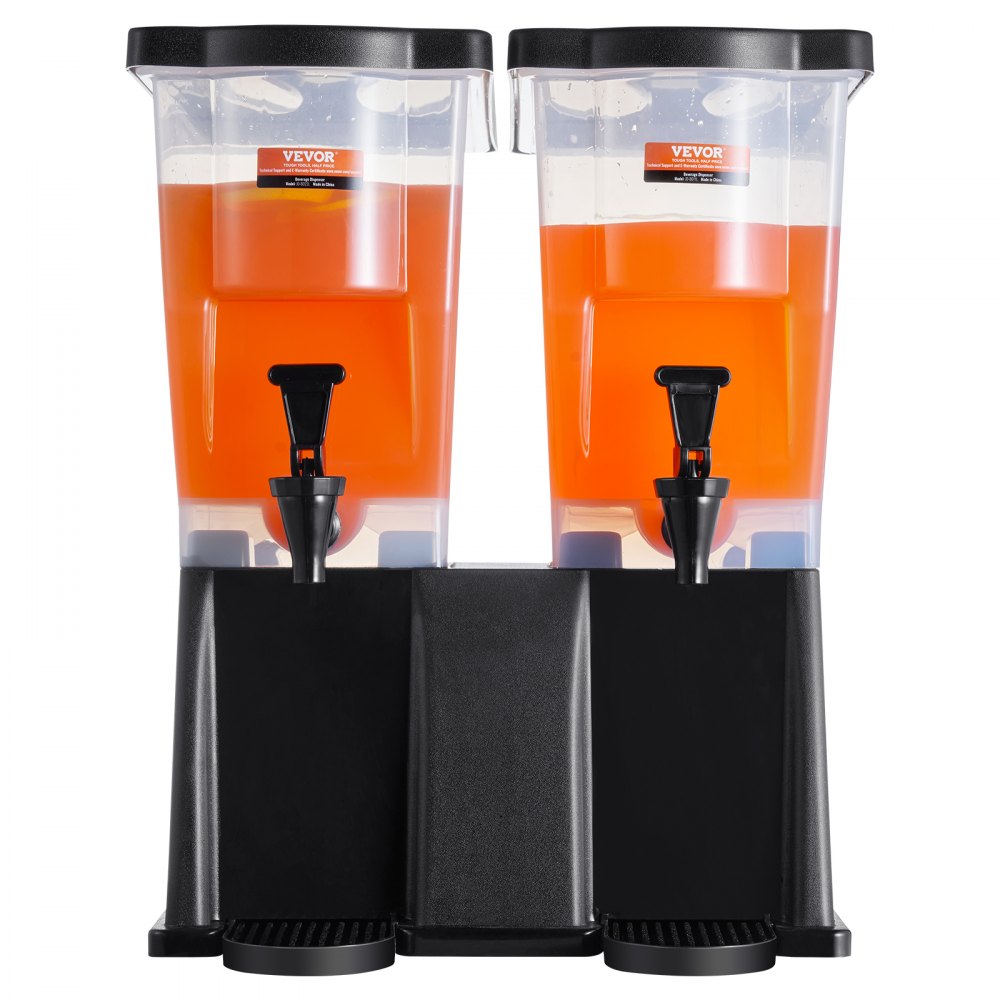 AMITOOLS Beverage Dispenser, 3 Gallon x 2 Drink Dispensers for Parties, Plastic Juice Dispenser with Stand Spigot Lid, Iced Tea Lemonade Juice Water Dispenser, for Restaurants, Hotels, Parties