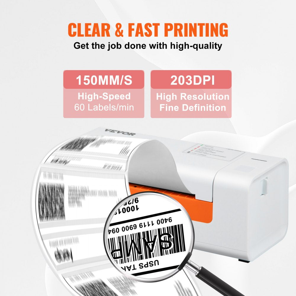 AMITOOLS Thermal Label Printer, Shipping Label Printer for 4\