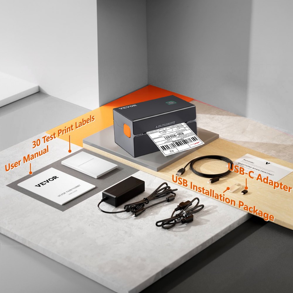 AMITOOLS HD(300DPI) Thermal Label Printer,  Shipping Label Printer with Auto Label Recognition, Support Windows/ MacOS/ Linux/ Chromebook, Compatible with Amazon, eBay, Shopify, USPS, Etsy, UPS, etc.