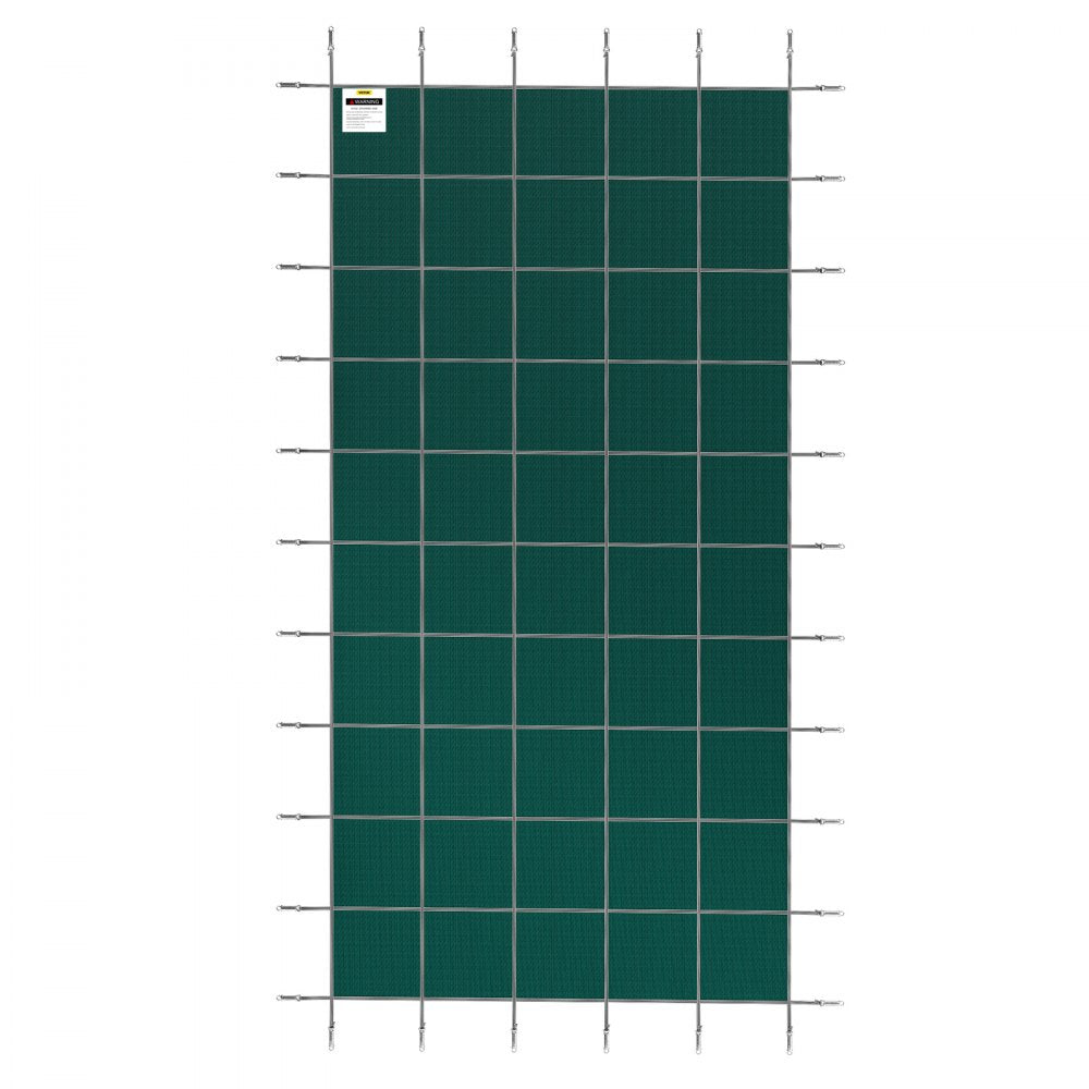 AMITOOLS Pool Safety Cover Fits 20 x 38 ft Rectangle Inground Safety Pool Cover Green Mesh Solid Pool Safety Cover for Swimming Pool Winter Safety Cover