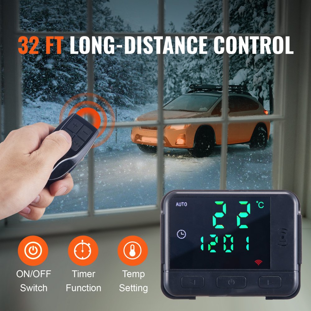 AMITOOLS Diesel Air Heater All-in-one 12V 5KW LCD Remote Control for Car RV Indoors