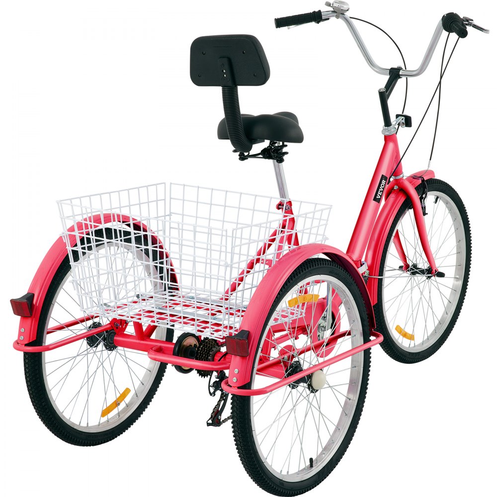 AMITOOLS Tricycle Adult 26’’ Wheels Adult Tricycle 7-Speed 3 Wheel Bikes For Adults Three Wheel Bike For Adults Adult Trike Adult Folding Tricycle Foldable Adult Tricycle 3 Wheel Bike Trike For Adults