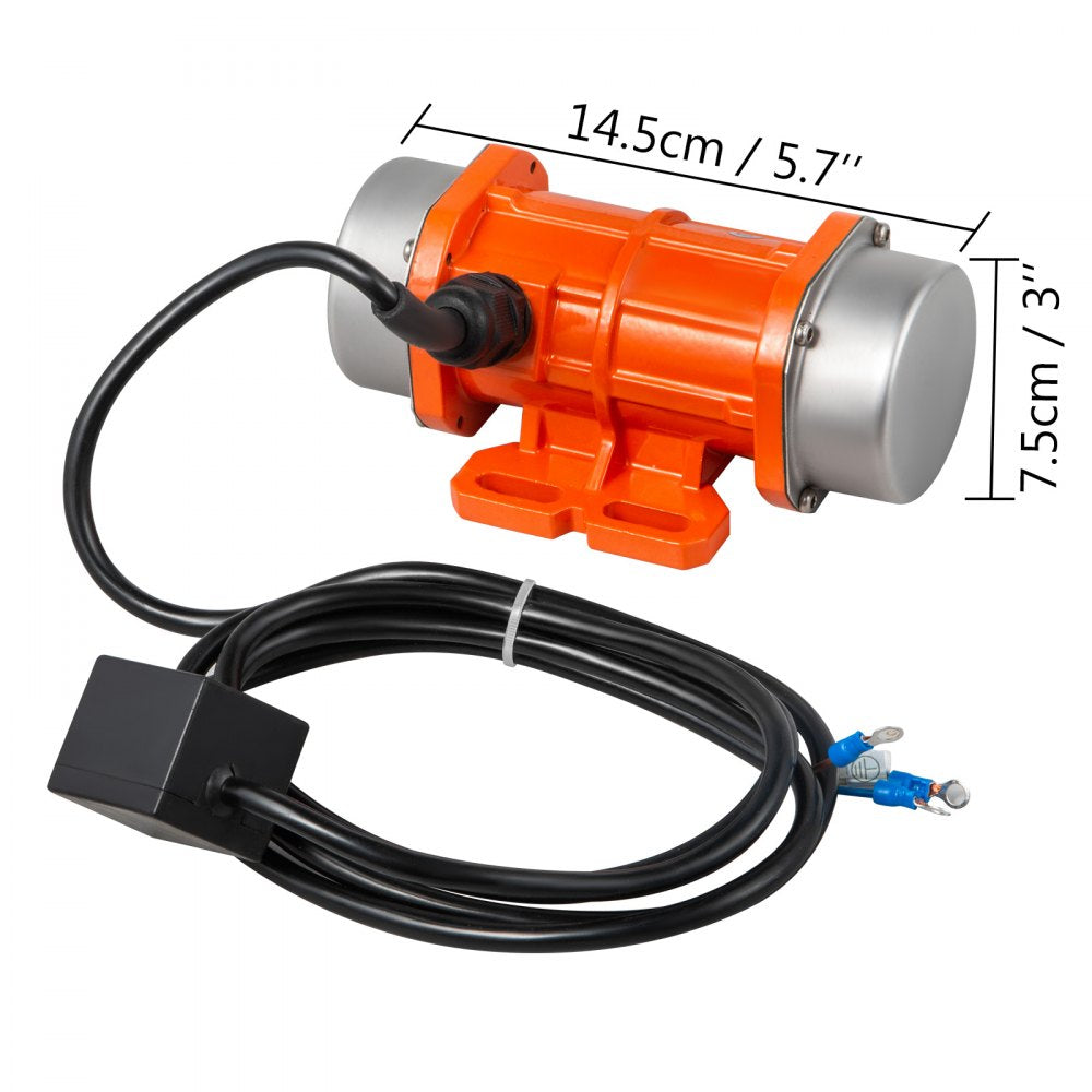 AMITOOLS AC Concrete Vibrator 110V, Motor Vibrating Motor 40W Single Phase AC Electric Vibrating Motor Aluminum Alloy Case 3600rpm Asynchronous Vibration Motor 2M Cable Concrete Vibrator IP65 Waterproof