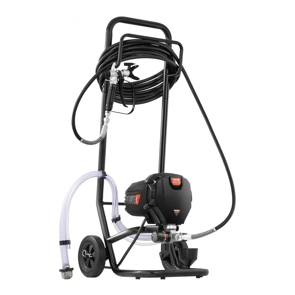 AMITOOLS 750W Stand Airless Paint Sprayer, 3000PSI High Efficiency Electric Airless Sprayer With Cart, Paint Sprayers for Home Interior and Exterior Furniture and Fences, Fine And Even Painting Effect