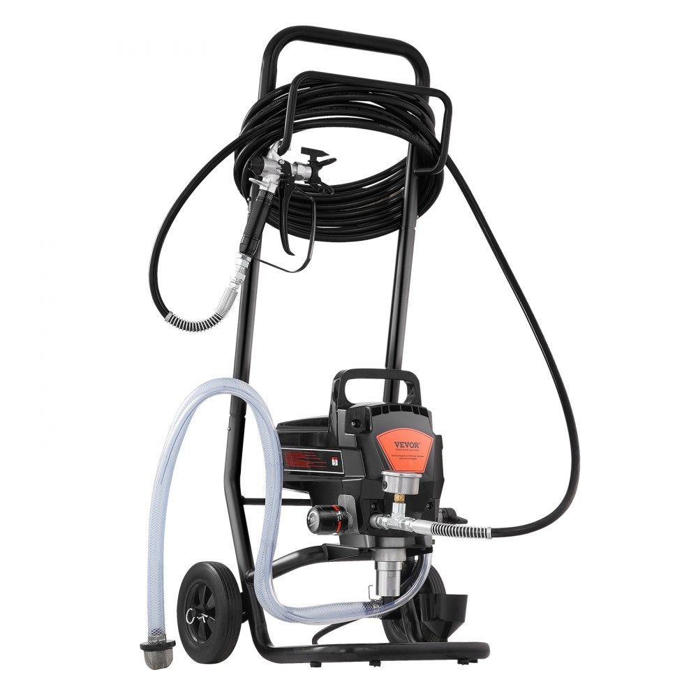 AMITOOLS Stand Airless Paint Sprayer, 950W 3000PSI High Efficiency Electric Airless Sprayer With Cart, Paint Sprayers for Home Interior and Exterior Furniture and Fences, Fine And Even Painting Effect