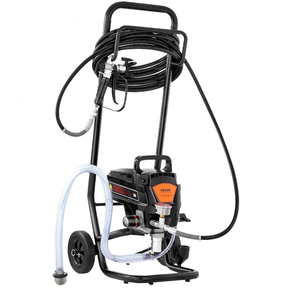 AMITOOLS Stand Airless Paint Sprayer, 950W 3000PSI High Efficiency Electric Airless Sprayer With Cart, Paint Sprayers for Home Interior and Exterior Furniture and Fences, Fine And Even Painting Effect