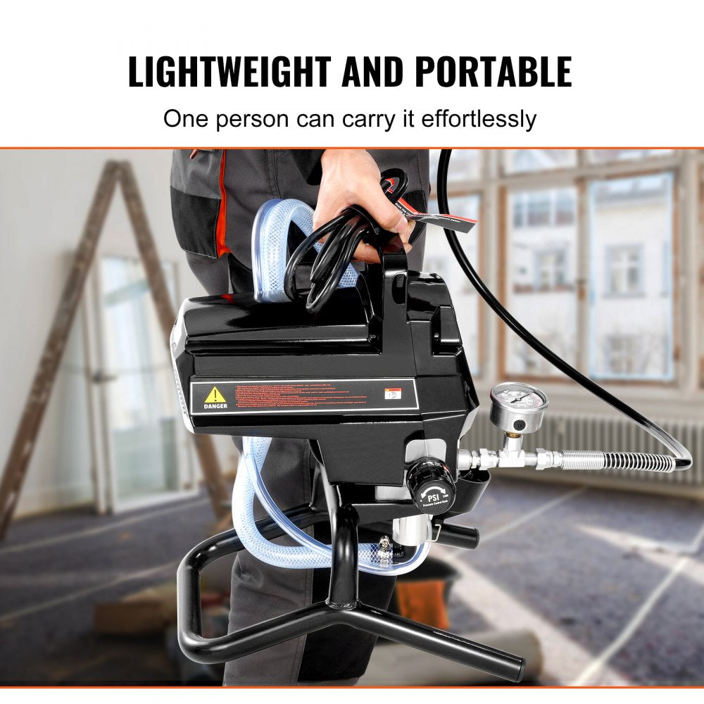 AMITOOLS 950W Stand Airless Paint Sprayer, 3000PSI High Efficiency Electric Airless Sprayer, Handheld Paint Sprayers for Home Interior and Exterior Furniture and Fences, Fine And Even Painting Effect