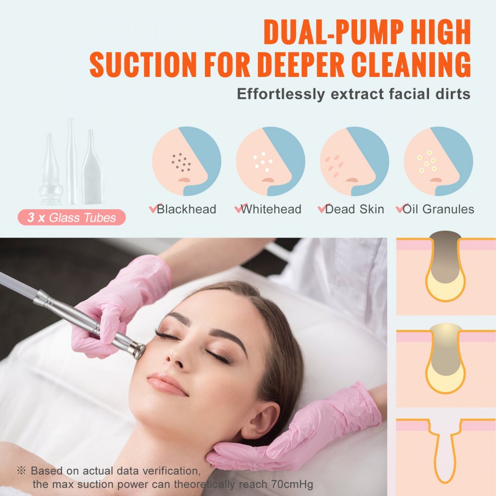 AMITOOLS Diamond Microdermabrasion Machine 3 in 1 Facial Beauty Equipment for Salon