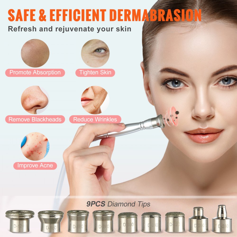 AMITOOLS Diamond Microdermabrasion Machine 3 in 1 Facial Beauty Equipment for Salon